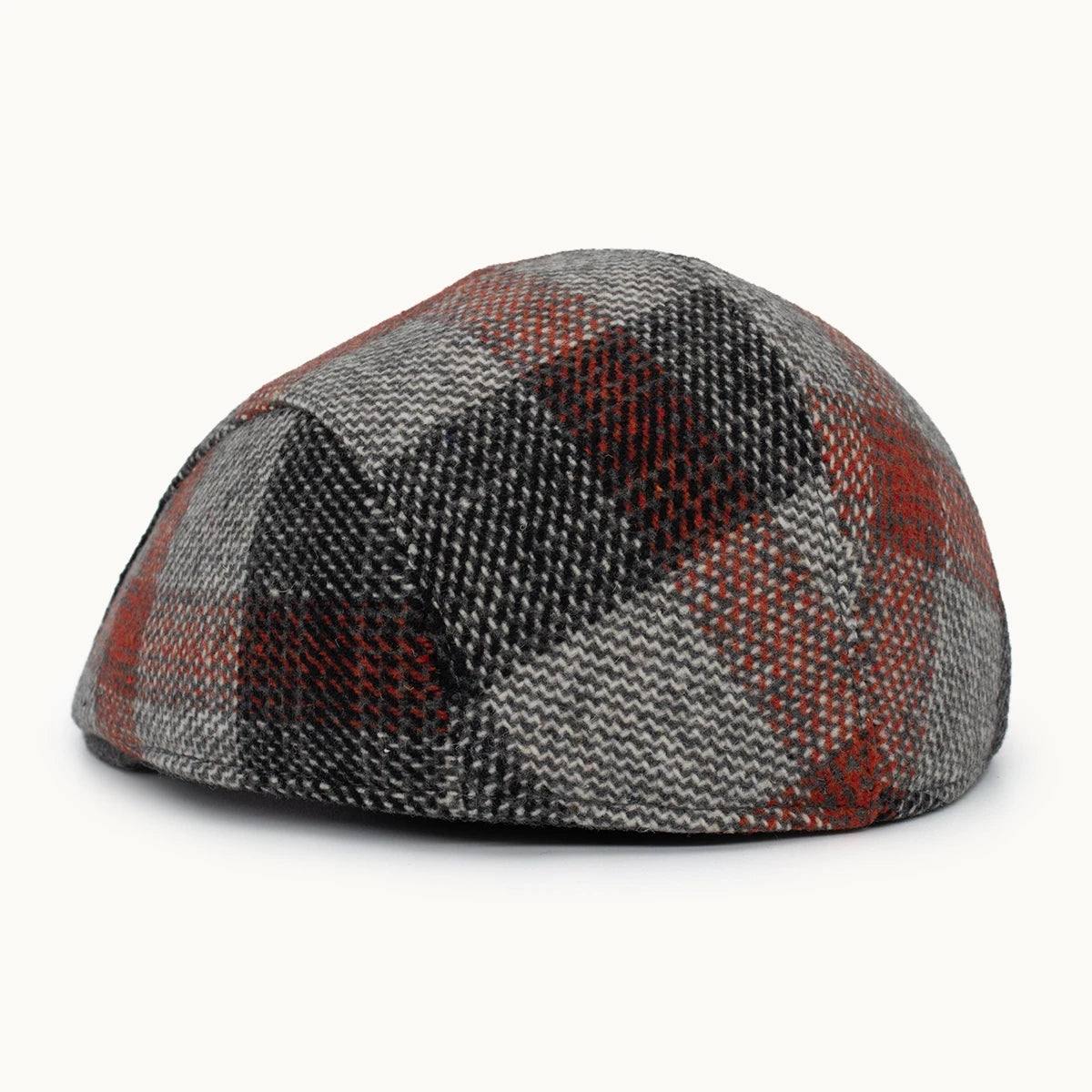 Gorra Paula Original Heritage Gris y Rojo vista lateral - sompaula