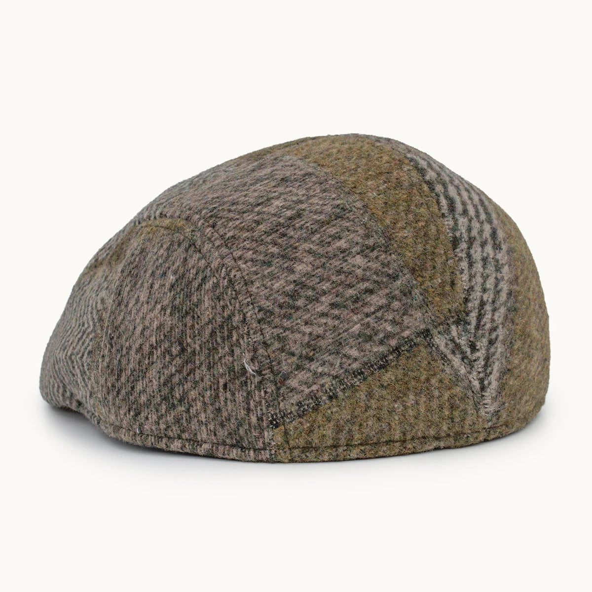 Gorra Paula Original Patchwork Arena y Gris vista lateral - sompaula