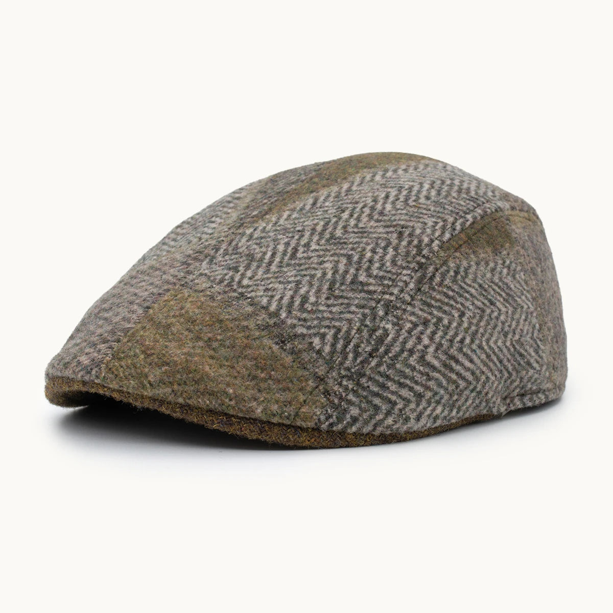 Gorra Paula Original Patchwork Arena y Gris vista frontal - sompaula