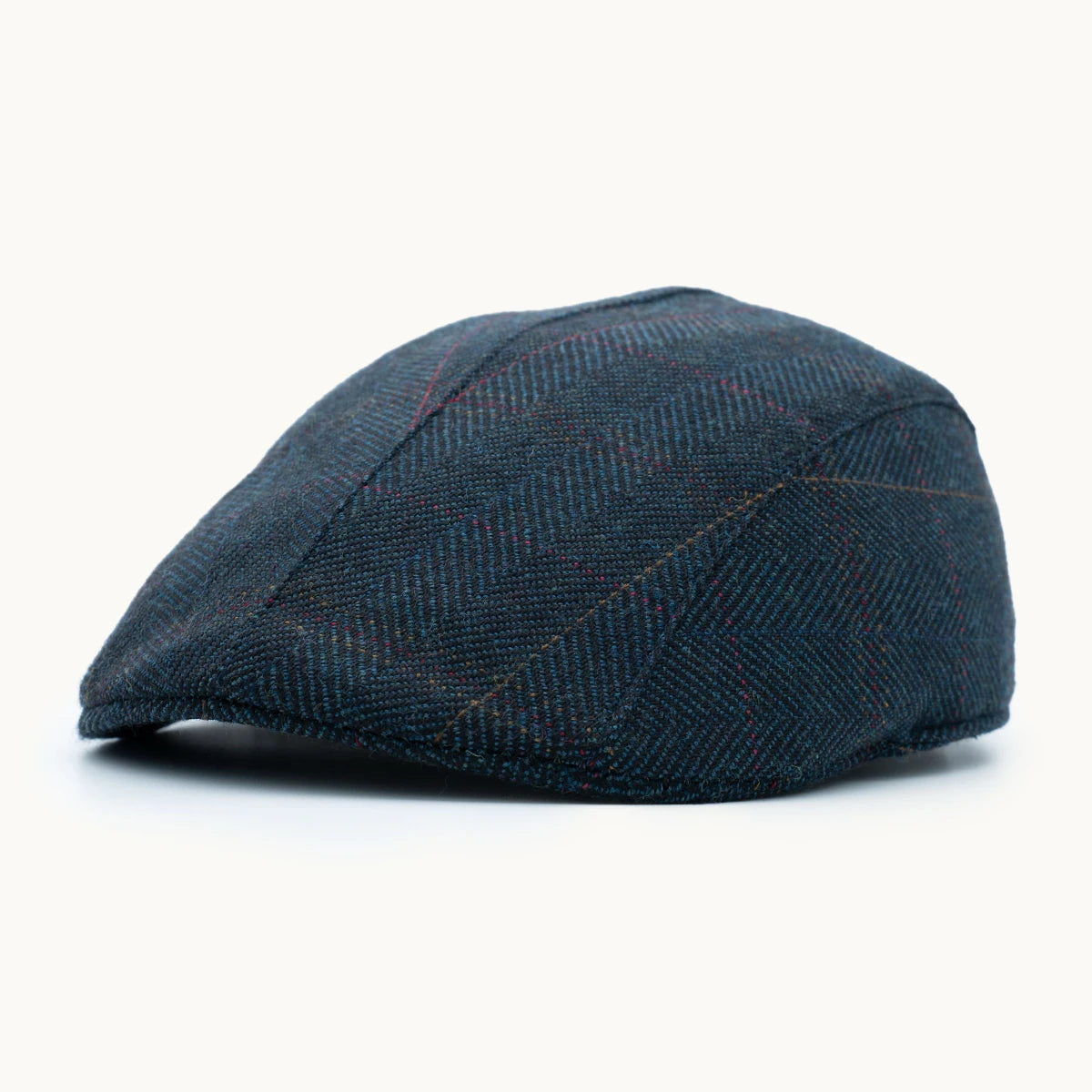Gorra Paula Original Herringbone Cashmere Azul Marino vista frontal - sompaula