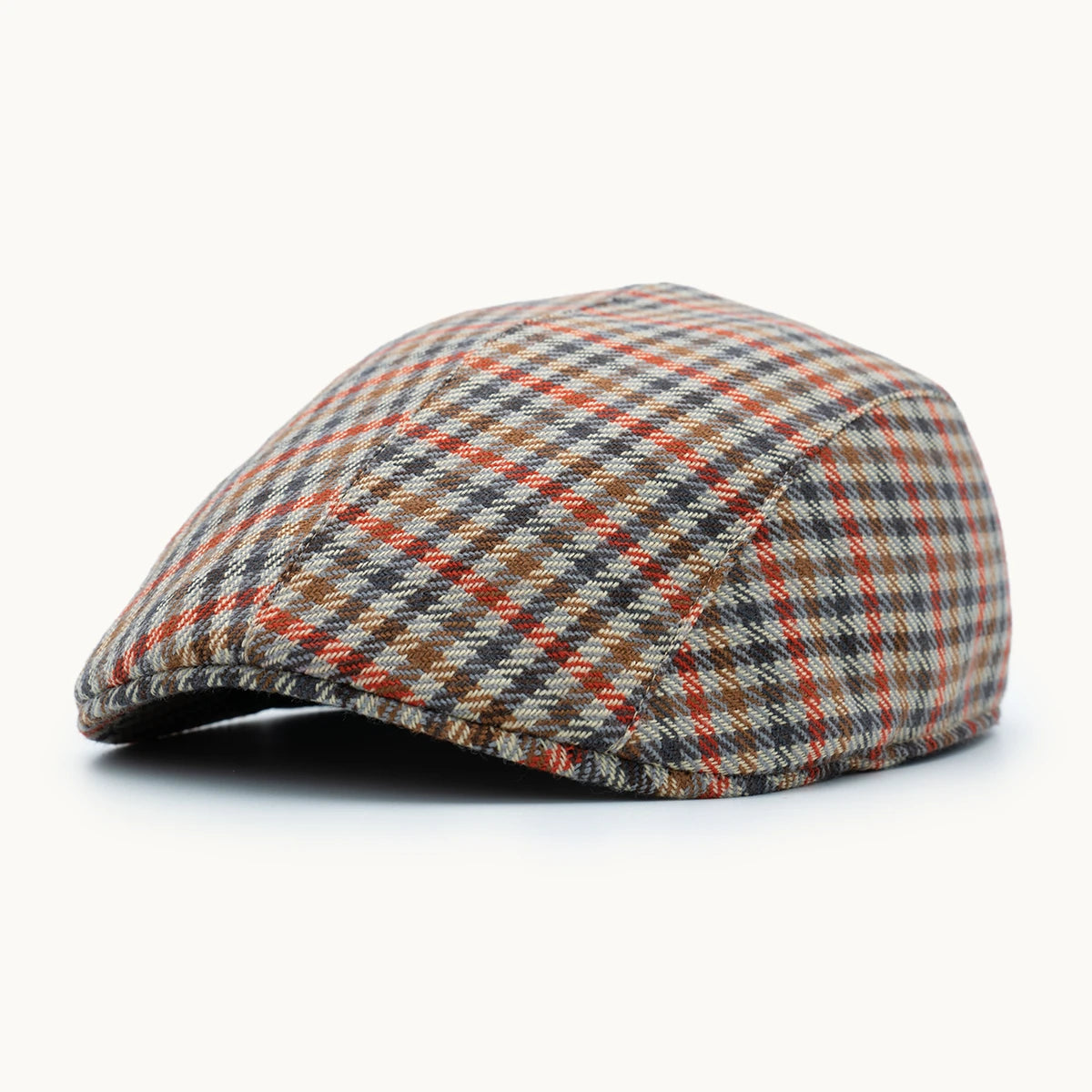 Gorra Paula Original Equestrian Cashmere Gris y Naranja vista frontal - sompaula