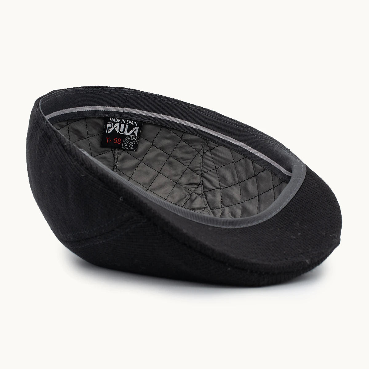 Gorra Paula Original Cotton Punto Negro vista lateral - sompaula