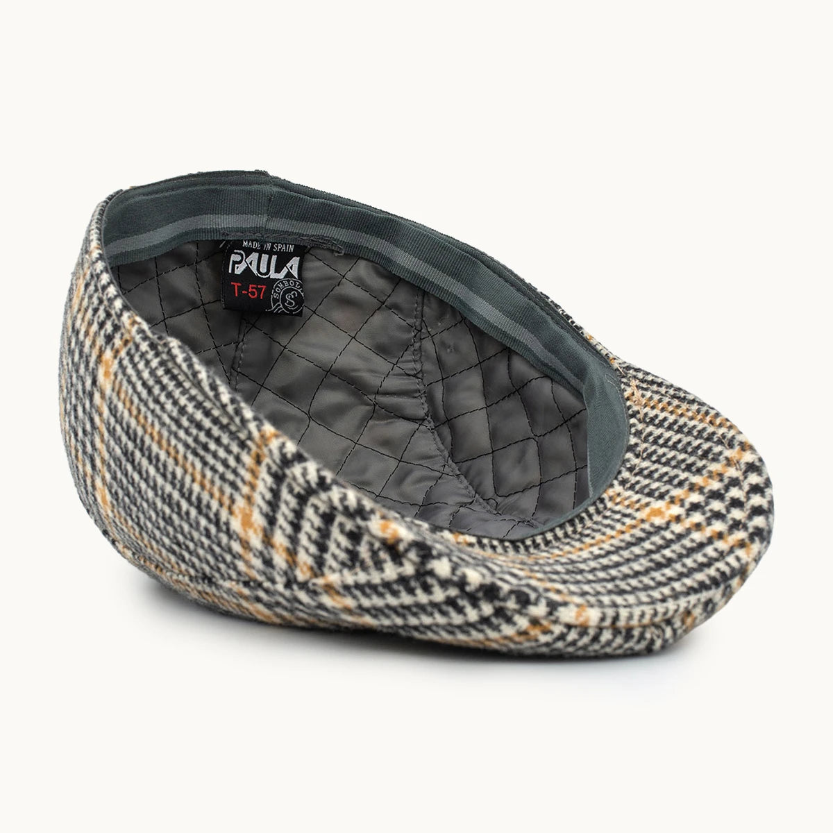 Gorra Paula Original Heritage Gris y Ocre vista lateral - sompaula