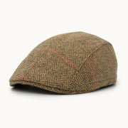 Gorra Paula Original Herringbone Tierra y Rojo vista frontal - sompaula