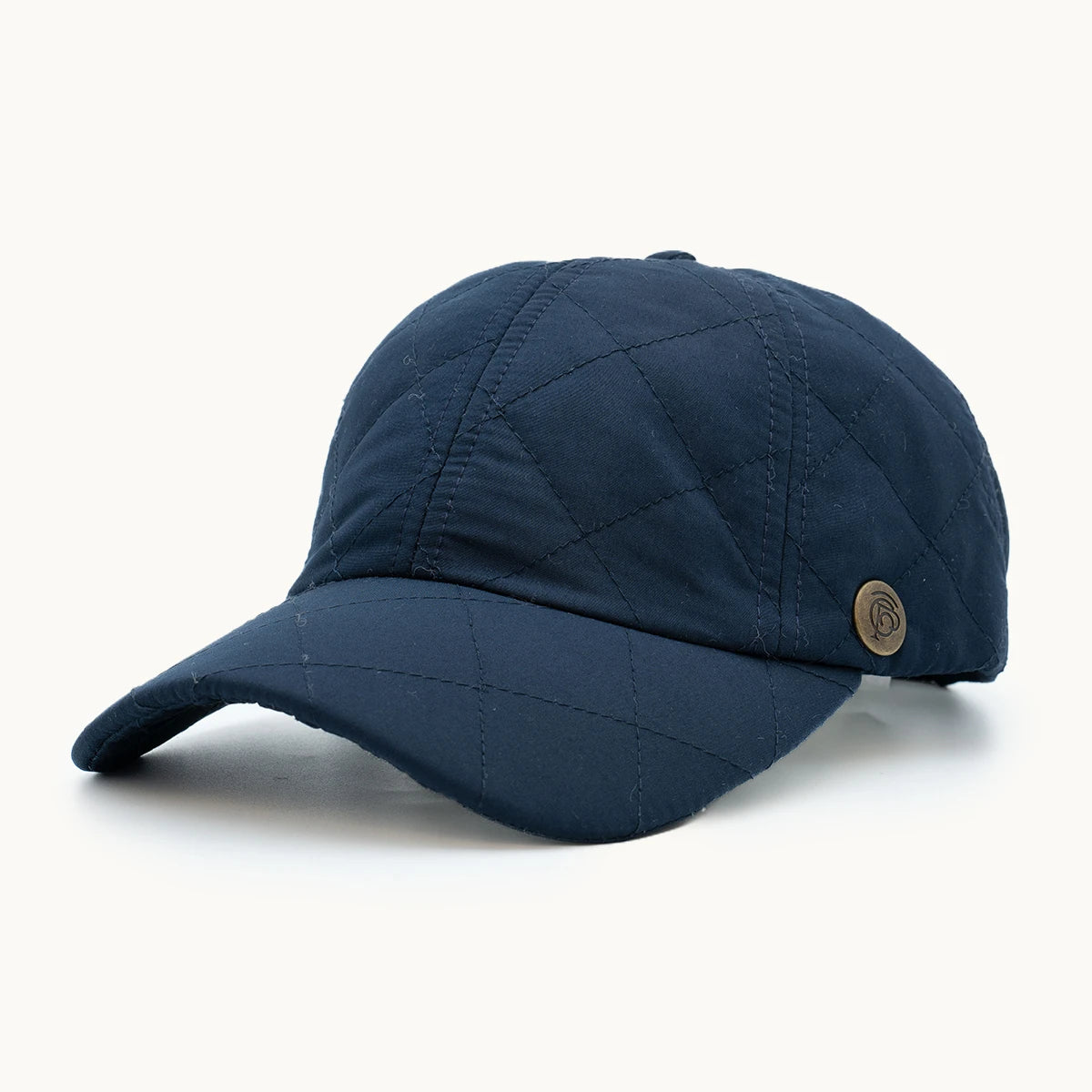 Gorra Paula Clásic Shield Azul Marino Acolchado vista frontal - sompaula