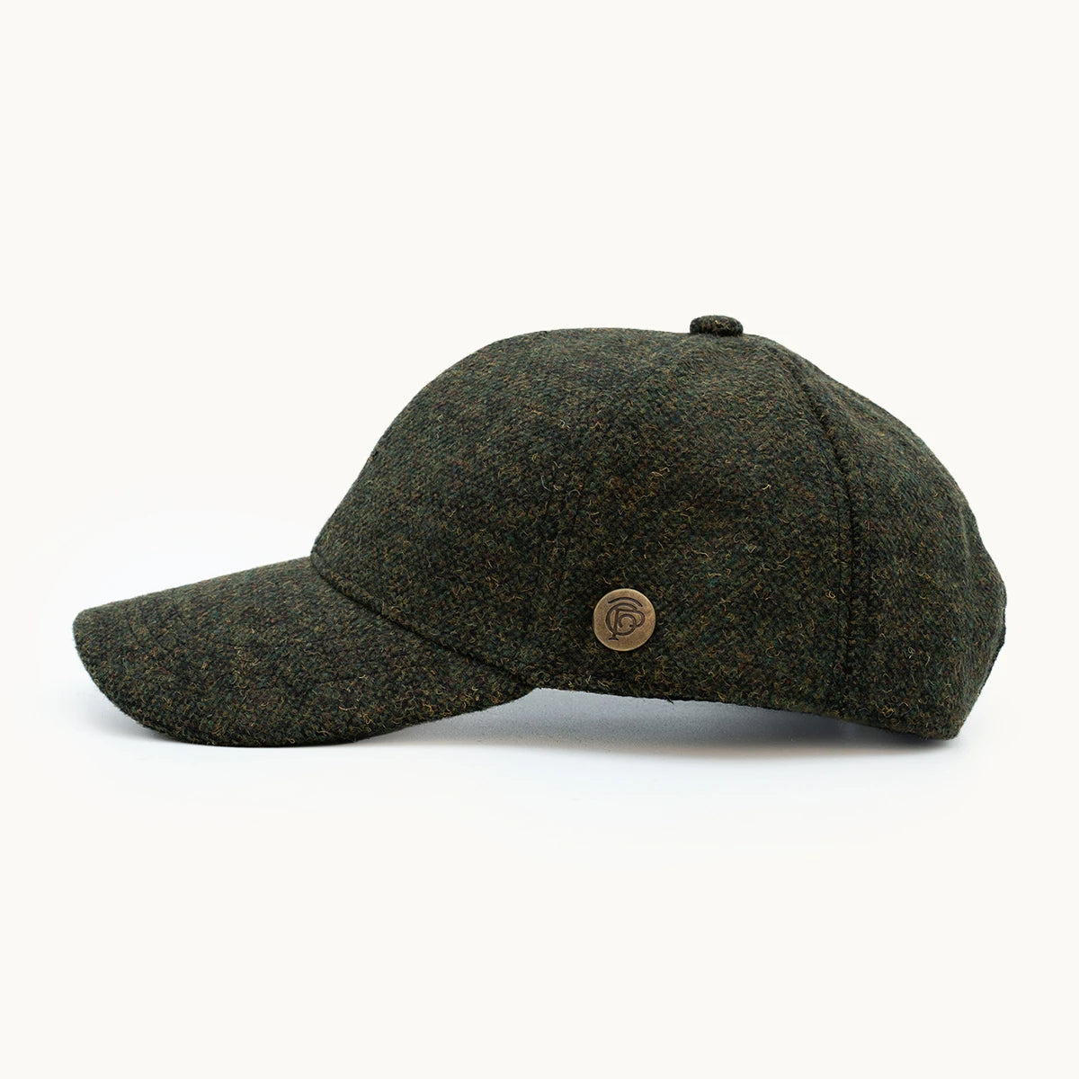 Gorra Paula Clásic Heather Verde Bosque vista lateral - sompaula