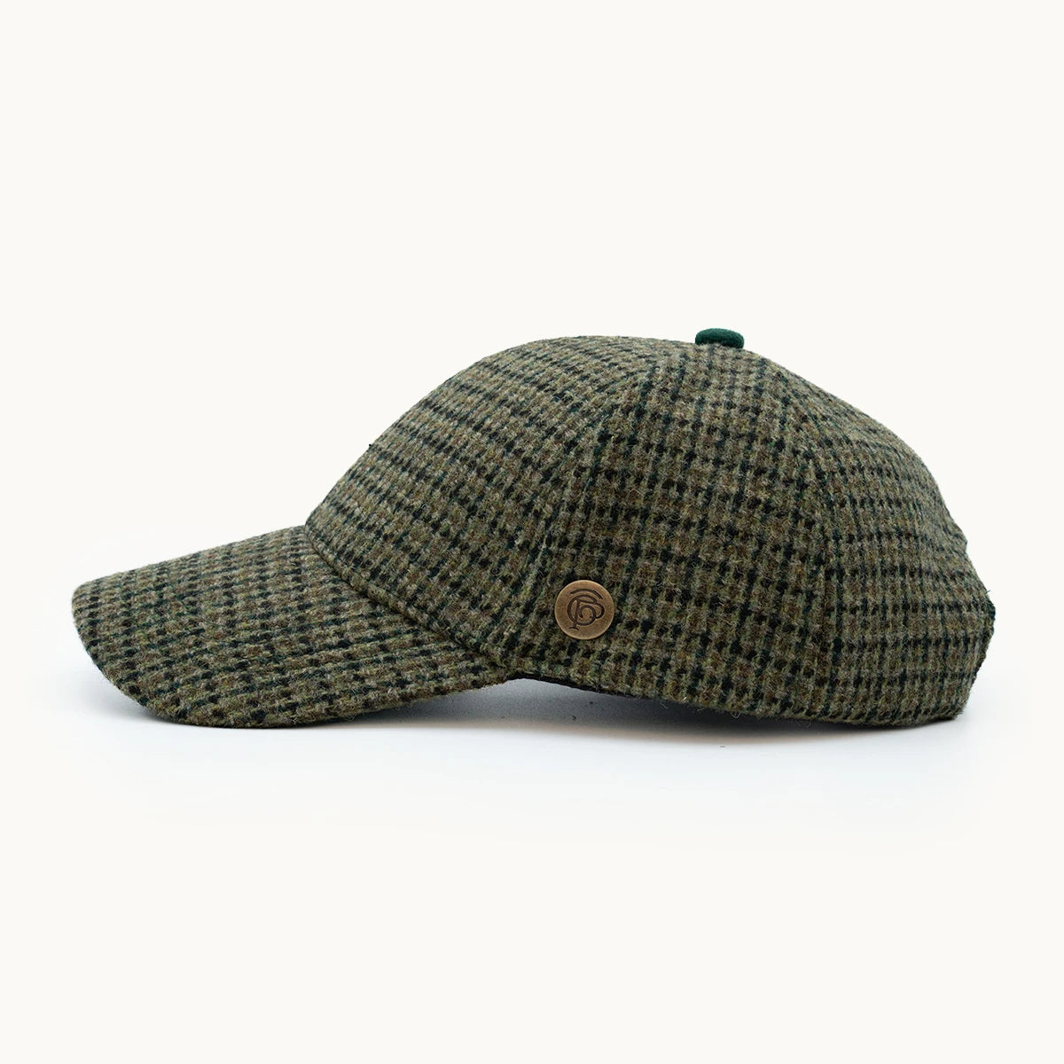 Gorra Paula Clásic Equestrian Verde Oliva vista lateral - sompaula