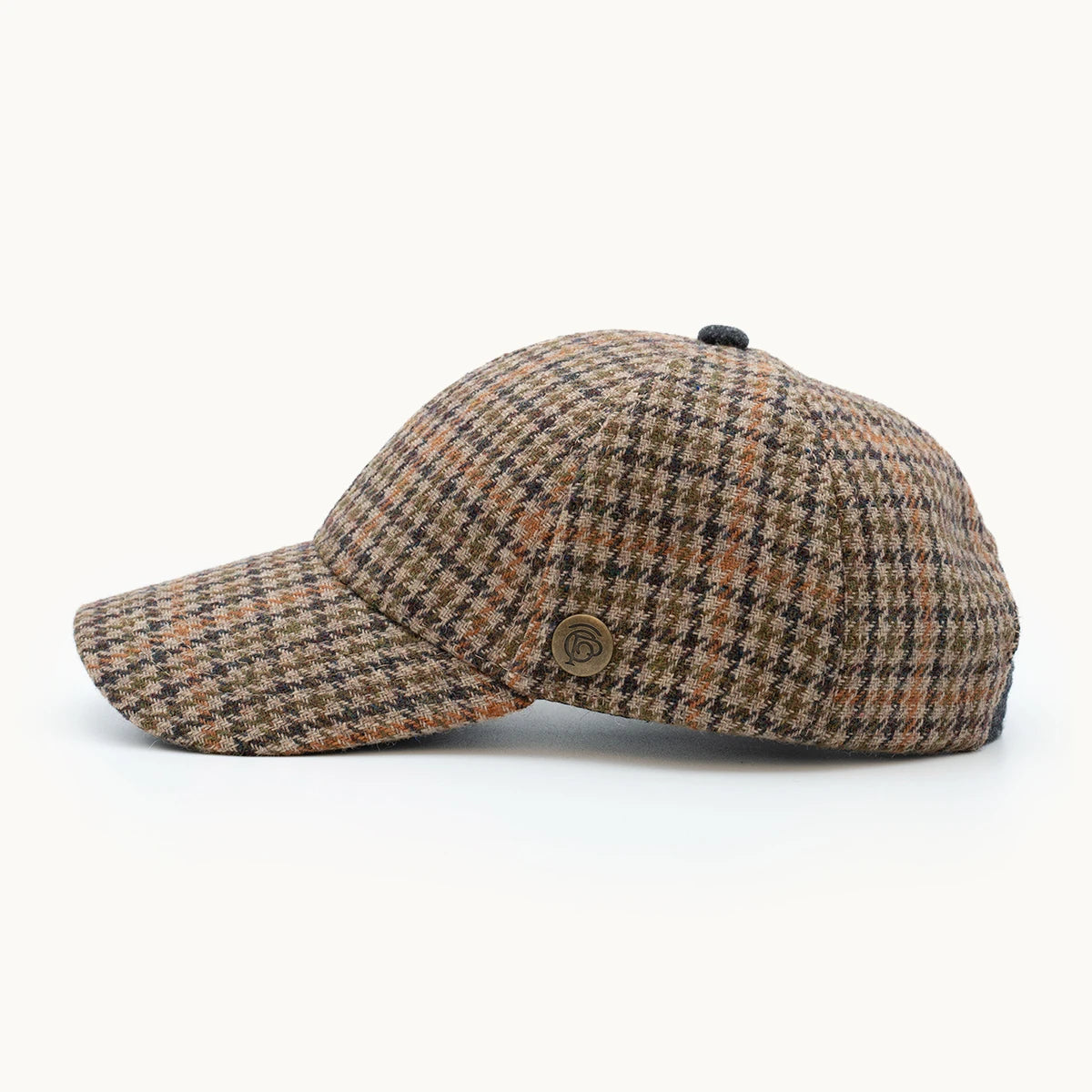 Paula Clásic Equestrian Arena y Marrón - vista lateral | Gorra clásica fabricada en España desde 1961