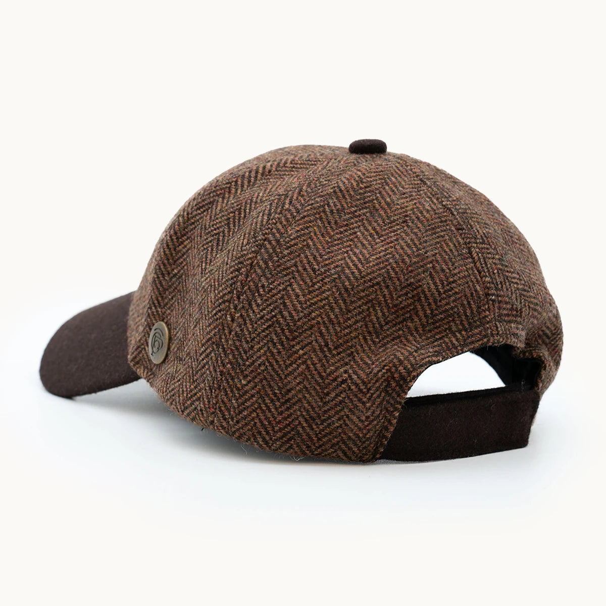 Gorra Paula Clásic Herringbone Marrón vista posterior - sompaula