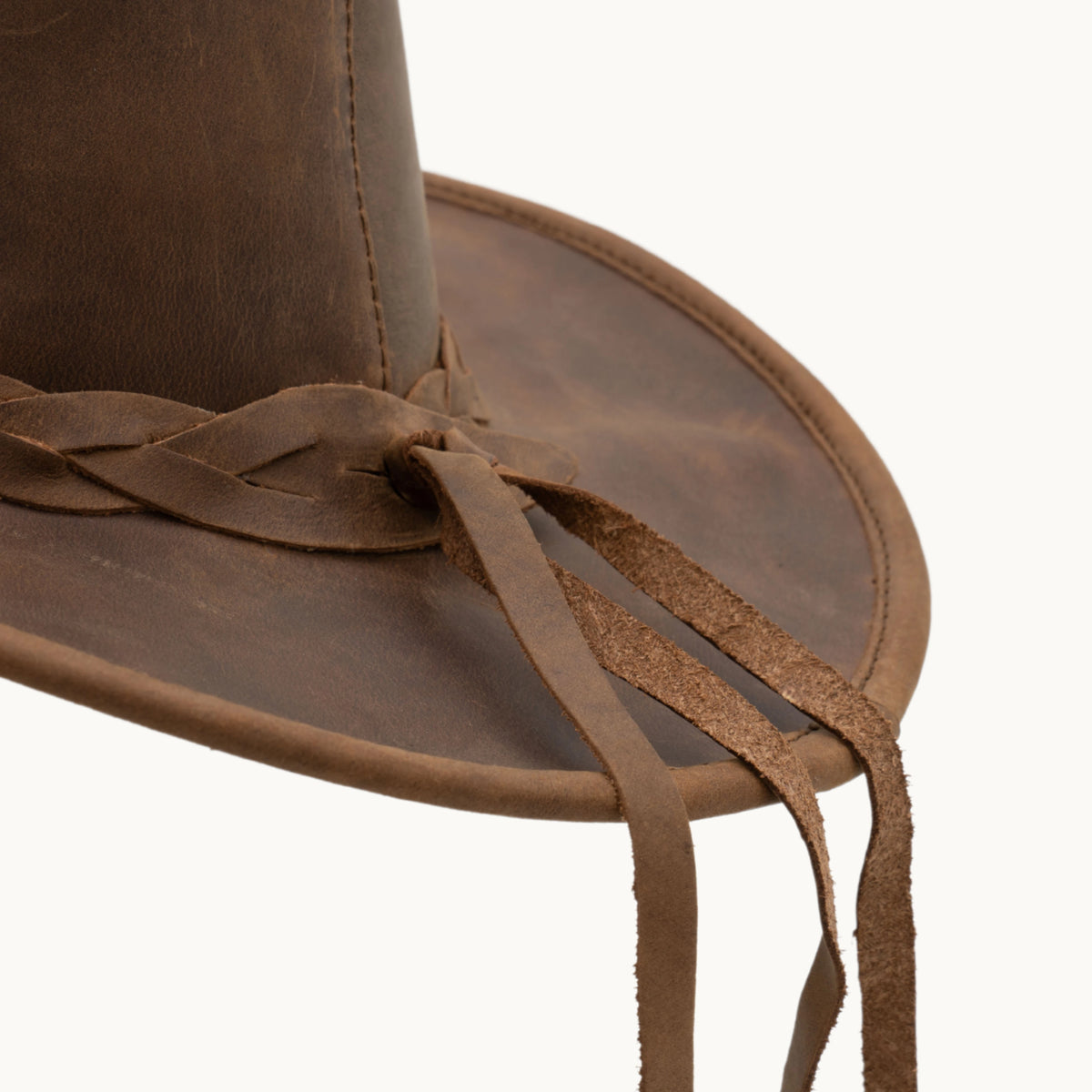 Sombrero australiano de piel camel Paula Aussie Eagle, otra vista