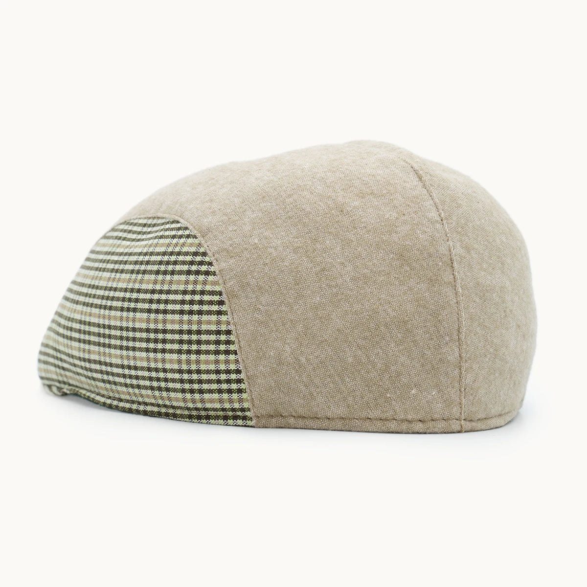 gorra beige y verde campo parte trasera ajuste
