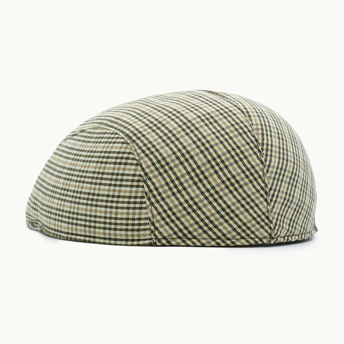 gorra cuadros gris parte trasera ajuste