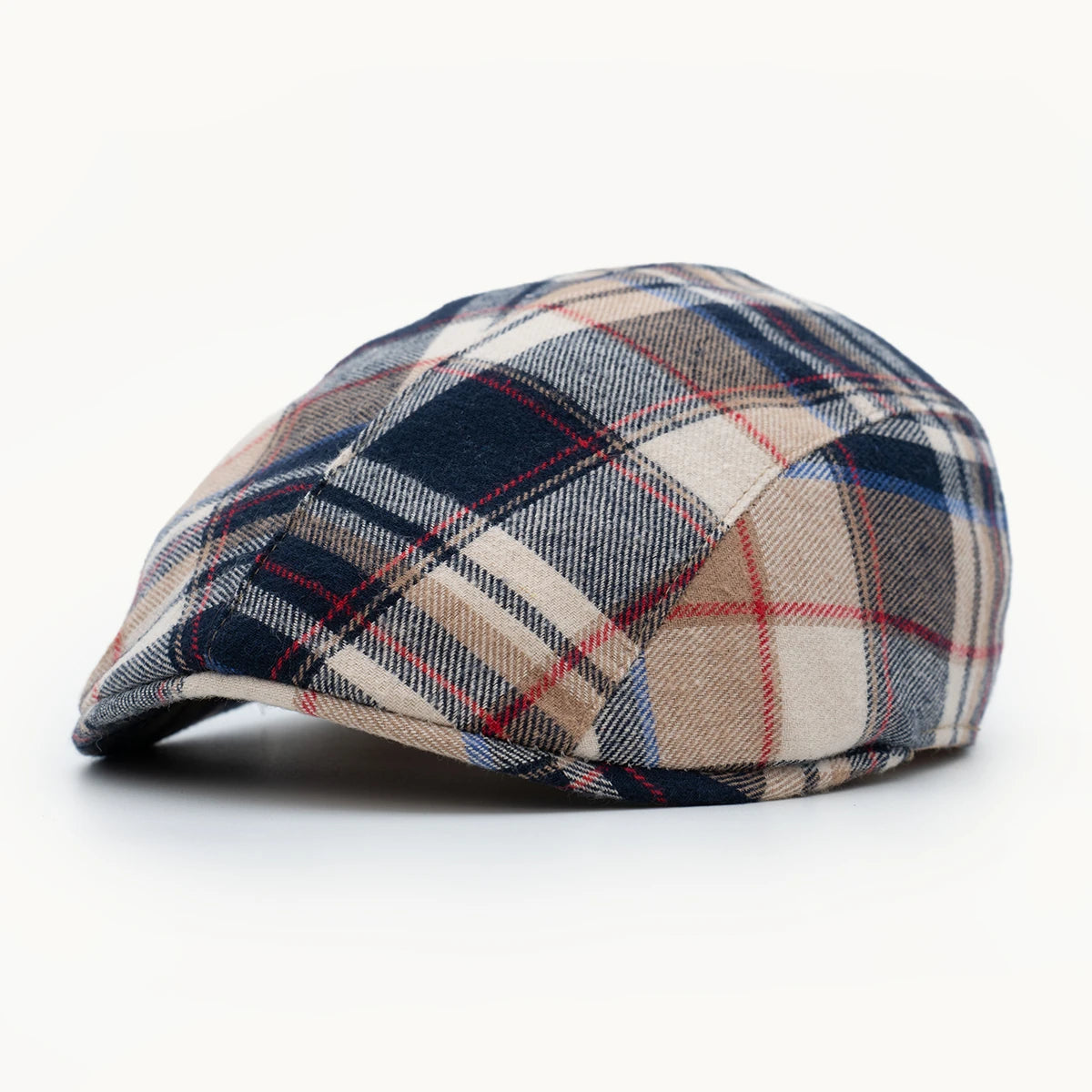 gorra algodón cuadros tartán beige Paula Original estilo clásico elegante
