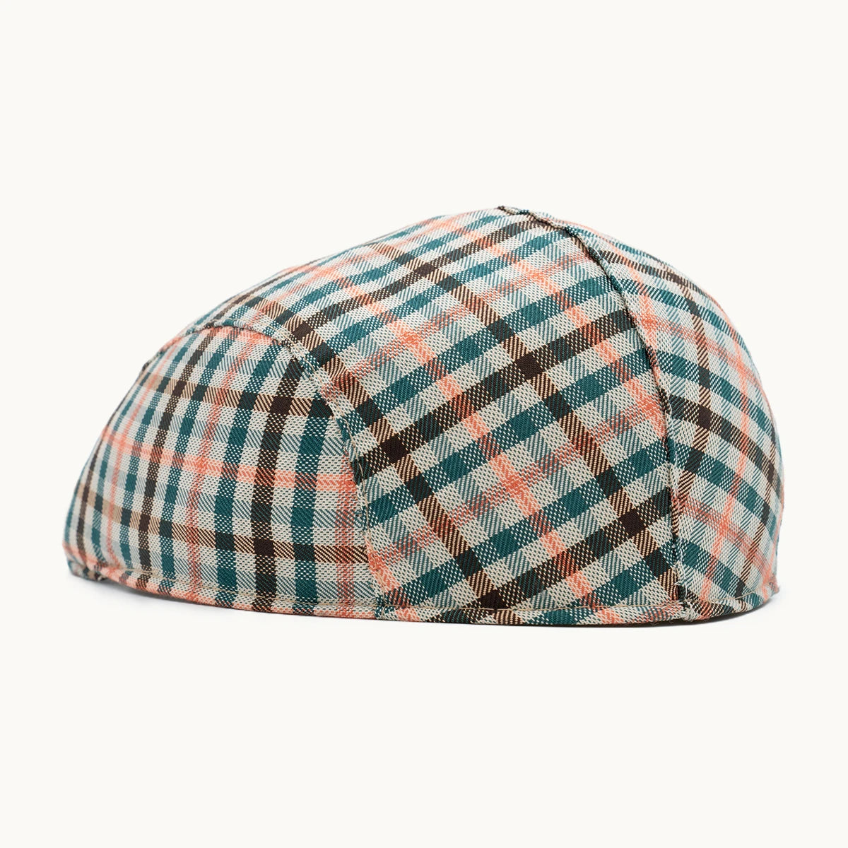 gorra cuadros verdes parte trasera ajuste
