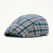 gorra lino cuadros azul y blanco Paula Original