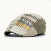 gorra patchwork verde y tierra algodón Paula Original