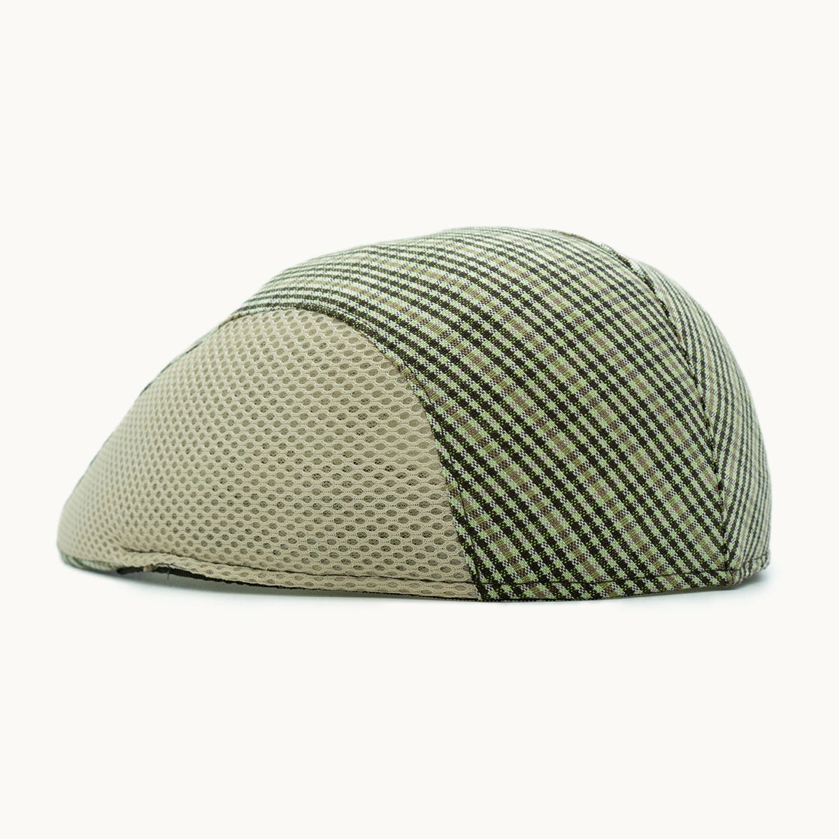 gorra verde rejilla parte trasera transpirable