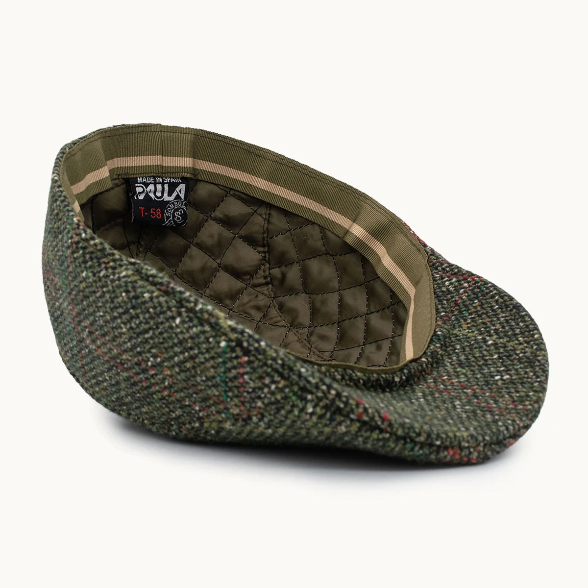 Gorra Paula Original Heather Verde Bosque vista lateral - sompaula