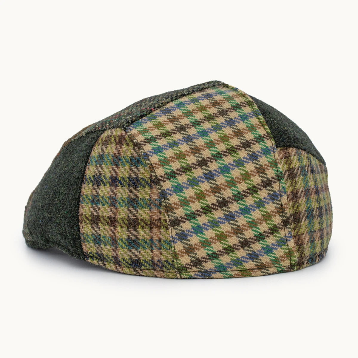 Gorra Paula Original Patchwork Verde y Tierra vista lateral - sompaula