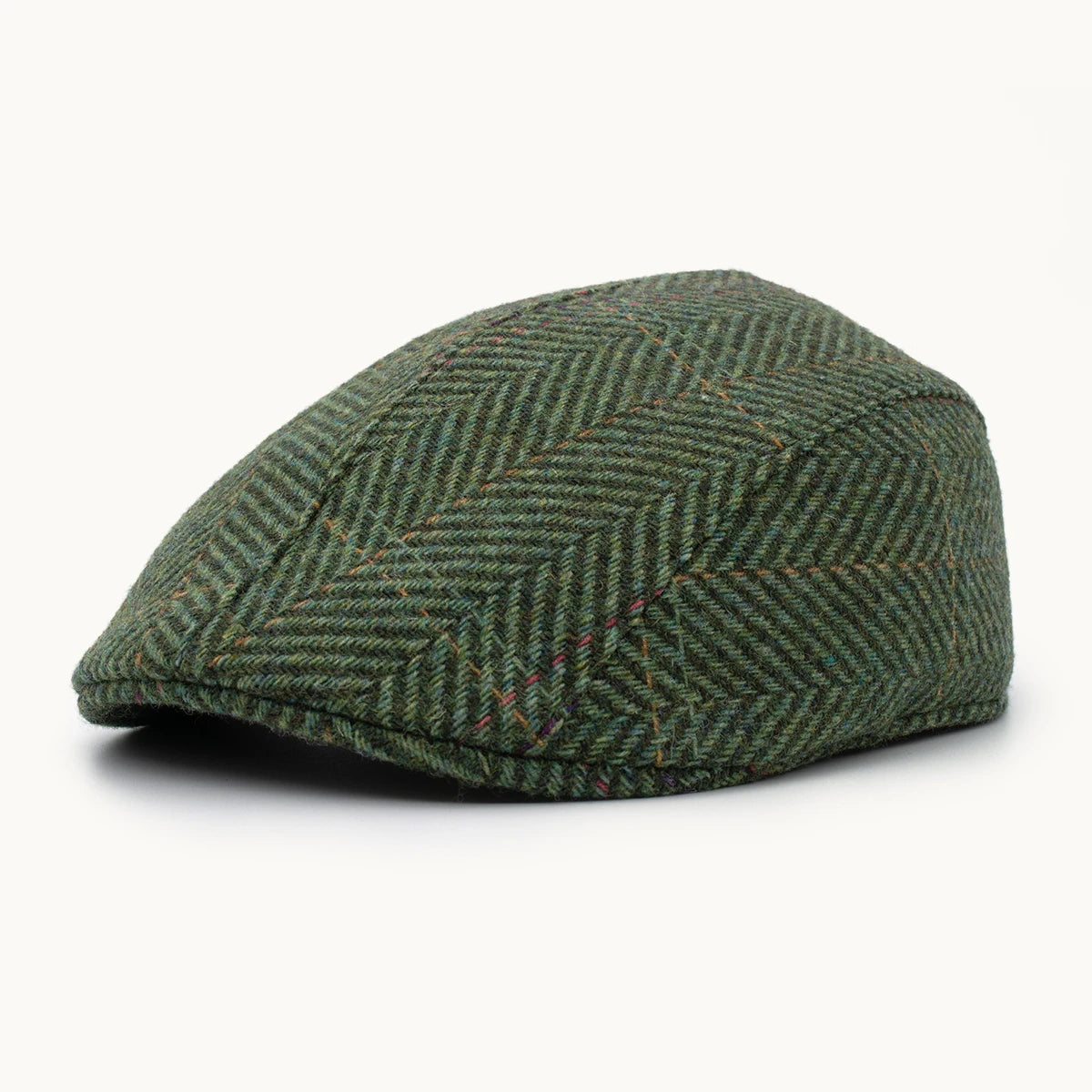 Gorra Paula Original Herringbone Verde Bosque vista frontal - sompaula