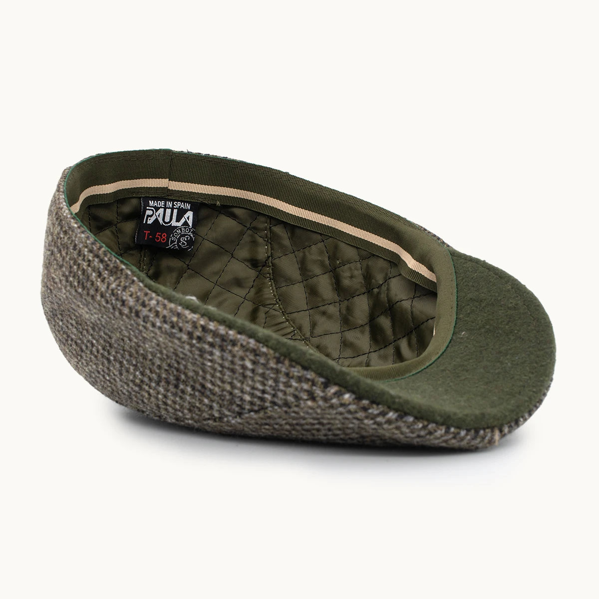 Gorra Paula Original Equestrian Verde Caza vista lateral - sompaula