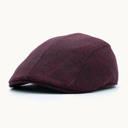 Gorra Paula Original Herringbone Cashmere Burdeos vista frontal - sompaula