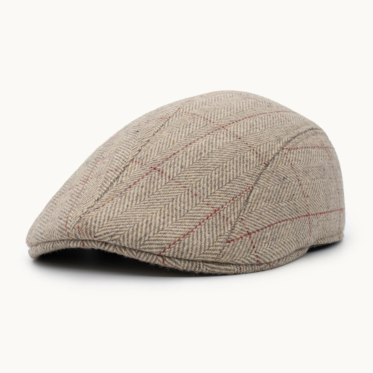 Gorra Paula Original Herringbone Gris Claro vista frontal - sompaula