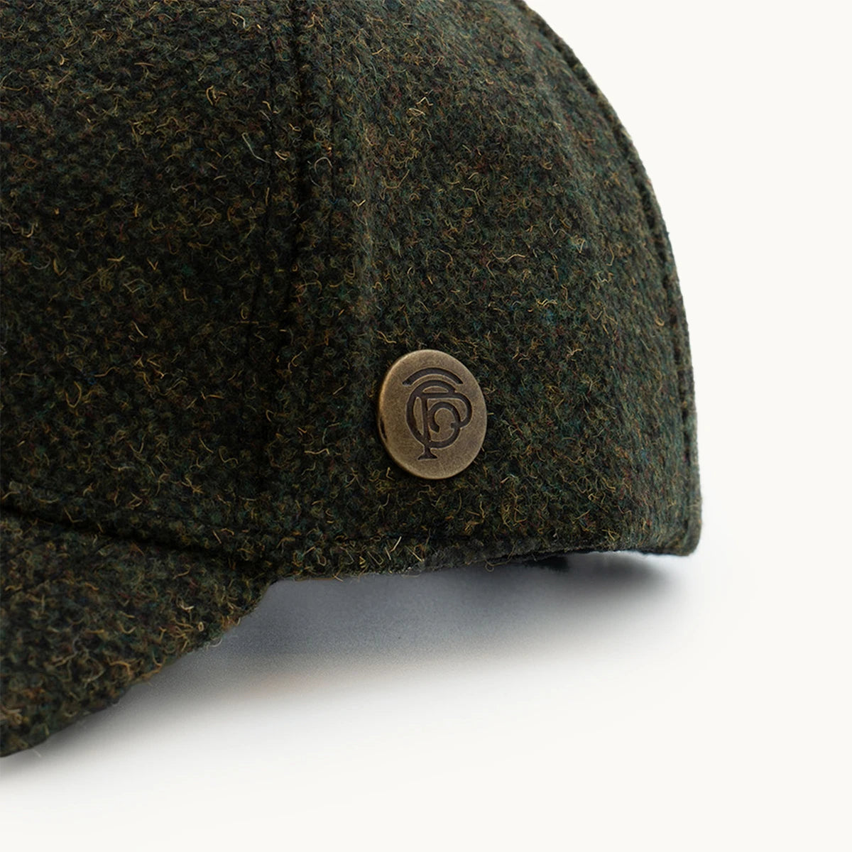 Gorra Paula Clásic Heather Verde Bosque vista lateral - sompaula