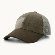 Gorra Paula Clásic Patchwork Verde y Tierra vista frontal - sompaula
