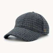 Gorra Paula Clásic Equestrian Azul y Gris vista frontal - sompaula