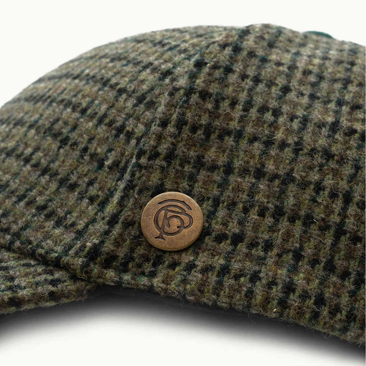 Gorra Paula Clásic Equestrian Verde Oliva vista lateral - sompaula