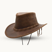 Sombrero australiano de piel camel Paula Aussie Eagle