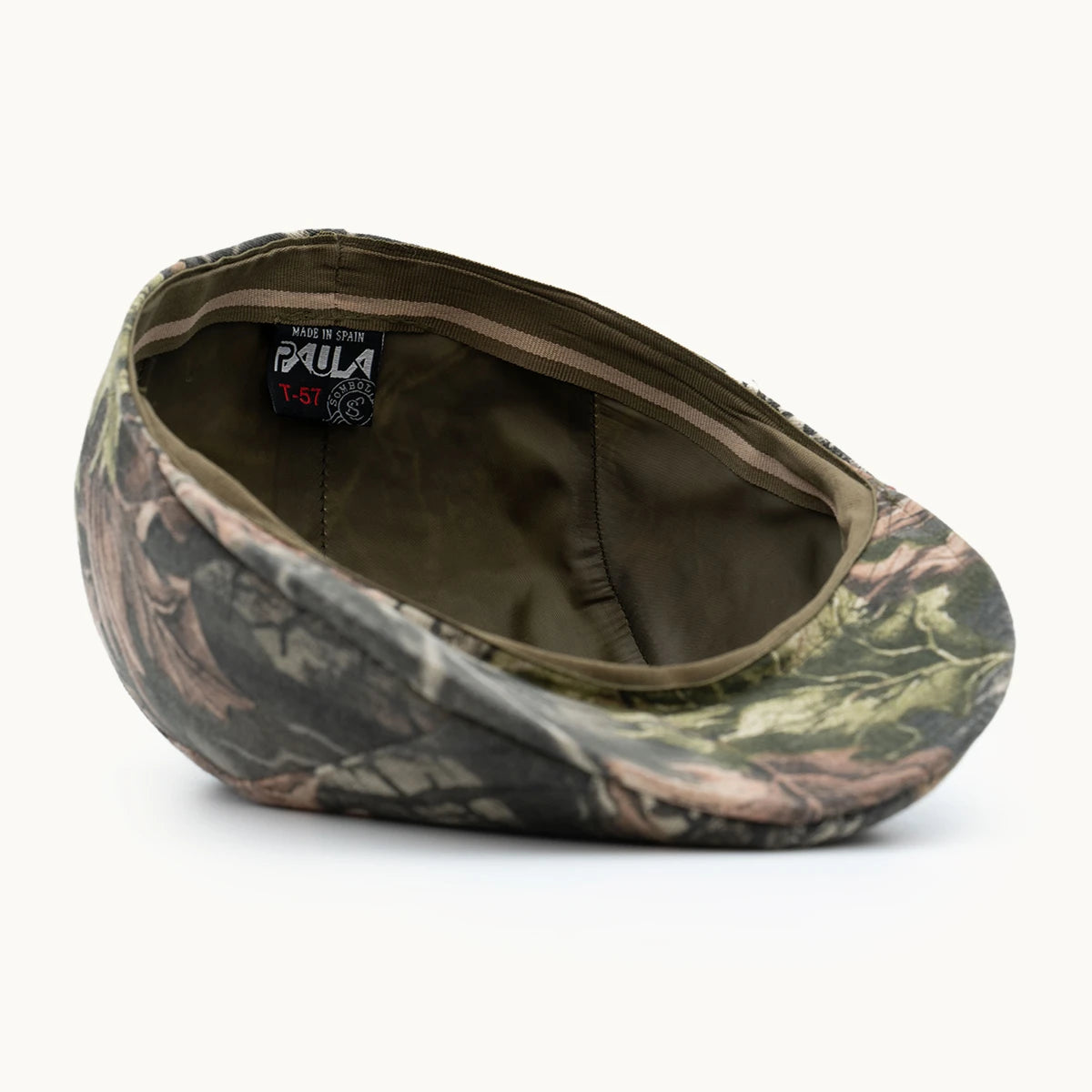 interior gorra camuflaje algodón transpirable y ligera