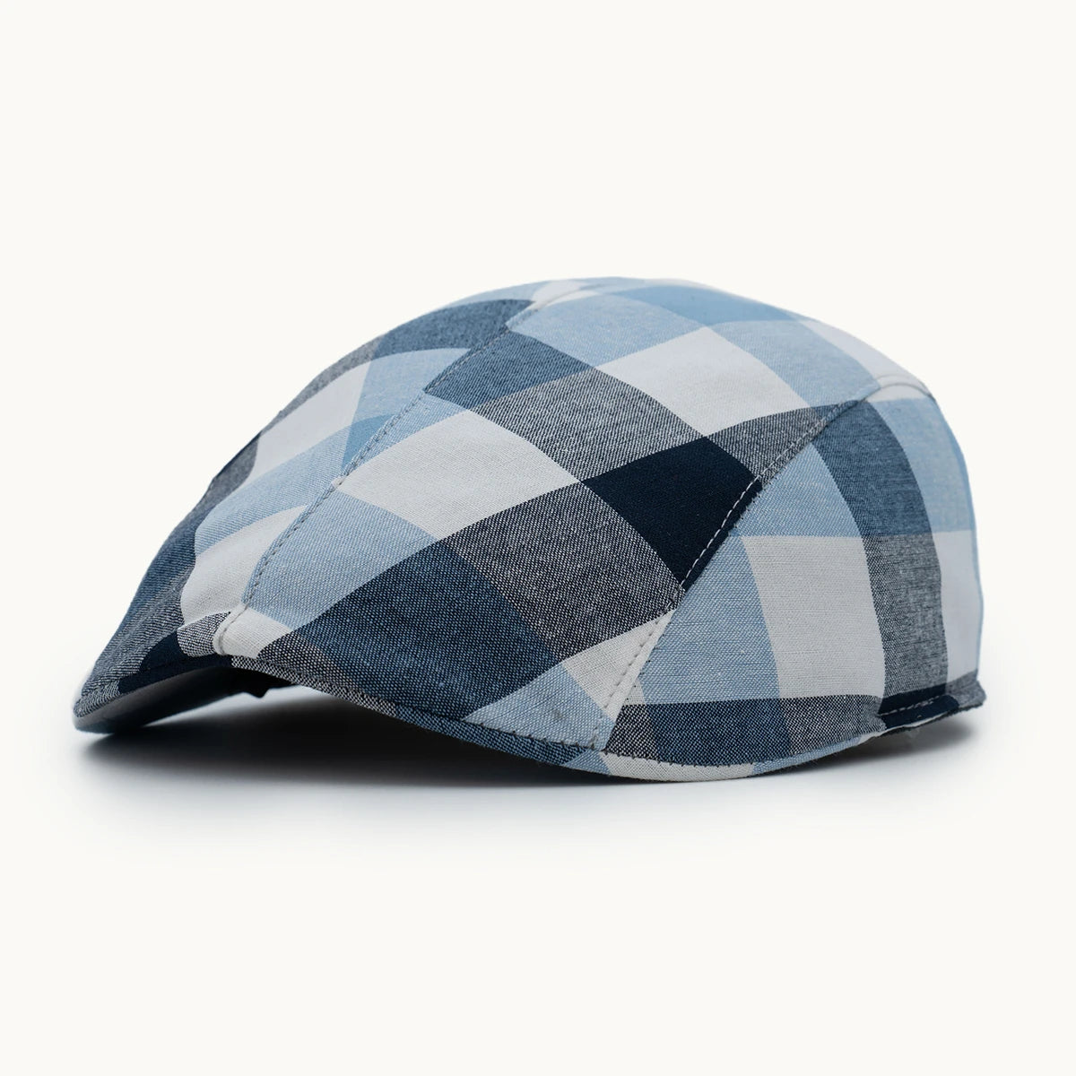 gorra algodón cuadros azul claro Paula Original ligera y estilo clásico