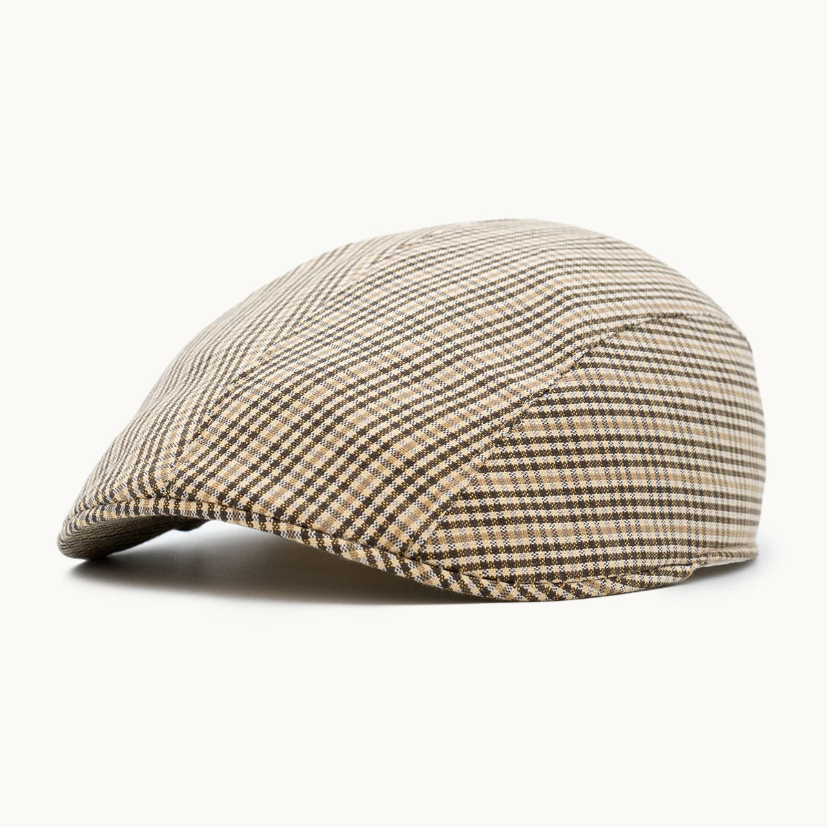 gorra algodón cuadros beige Paula Original