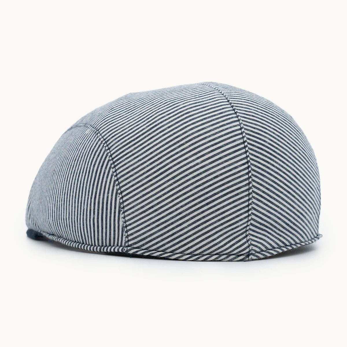 gorra rayas azul marino parte trasera ajuste cómodo