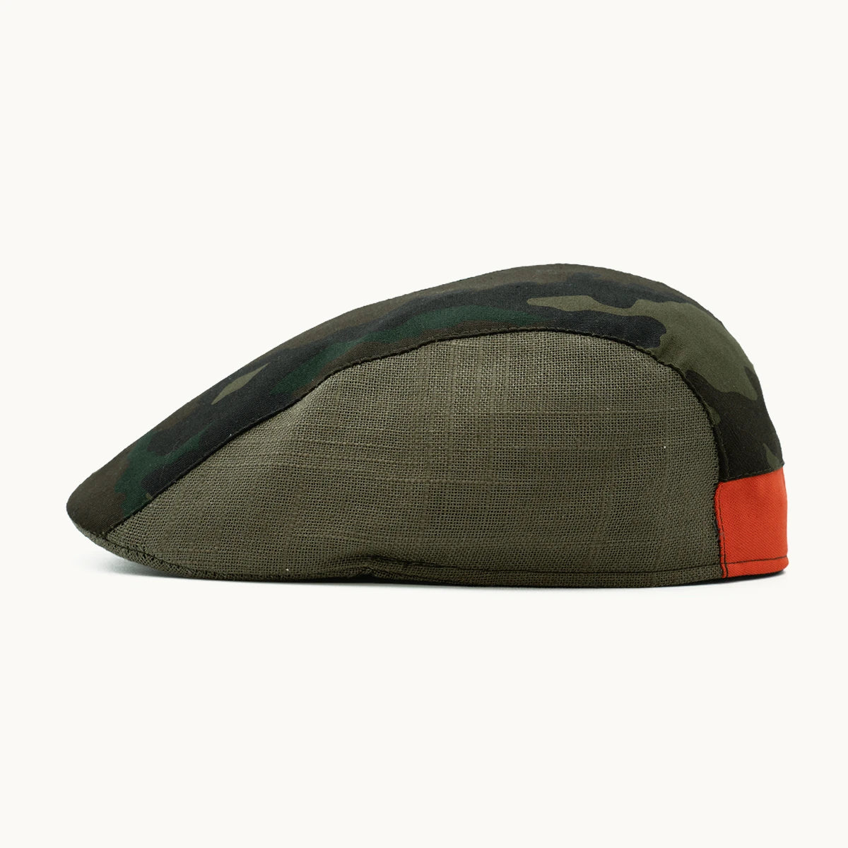 gorra camuflaje verde vista lateral algodón