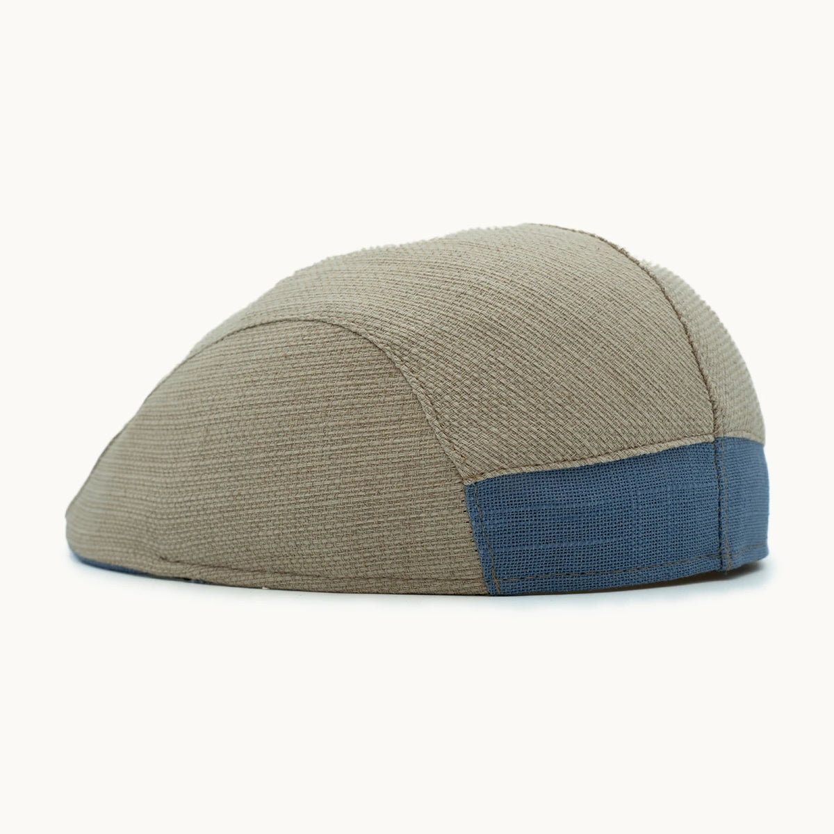 gorra arena y azul parte trasera ajuste