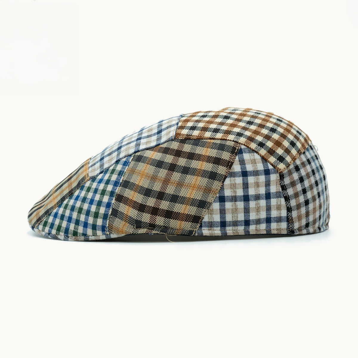 gorra patchwork multicolor vista lateral algodón
