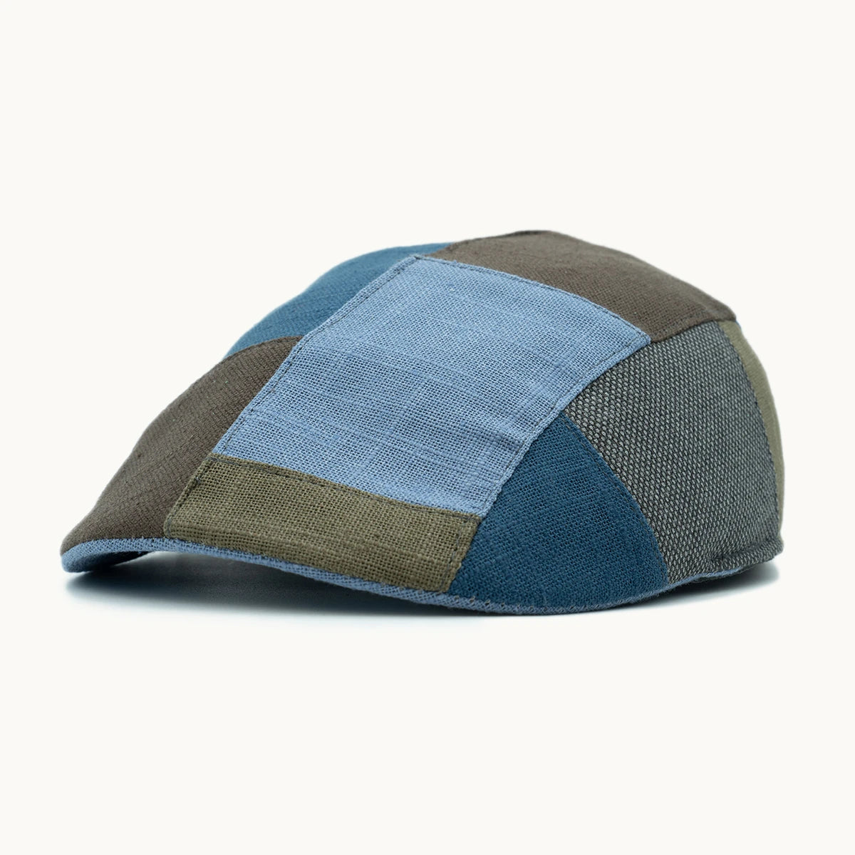 gorra patchwork azul y tierra algodón Paula Original