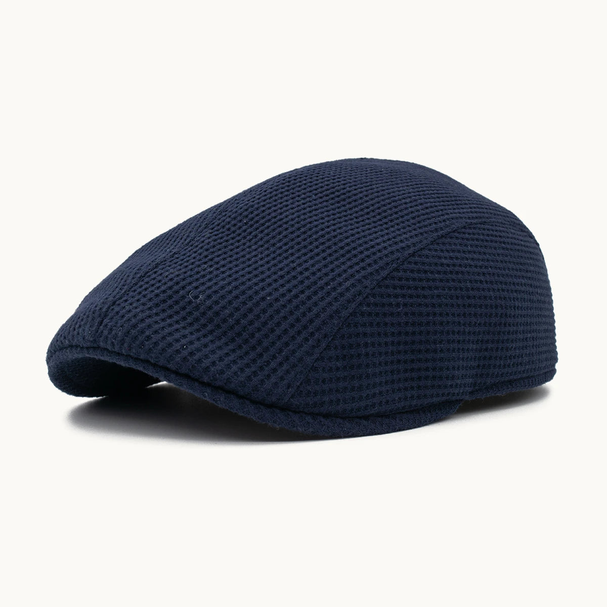 Gorra de algodón azul marino microperforada Gorras Paula hecha en España vista frontal