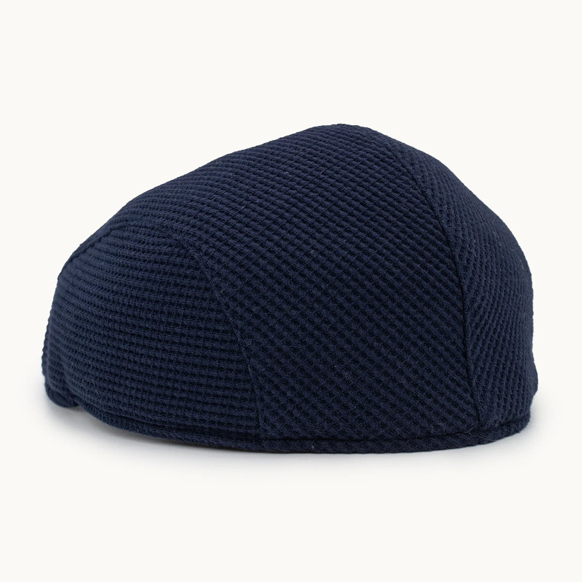 Gorra de algodón azul marino con textura microperforada Gorras Paula vista lateral