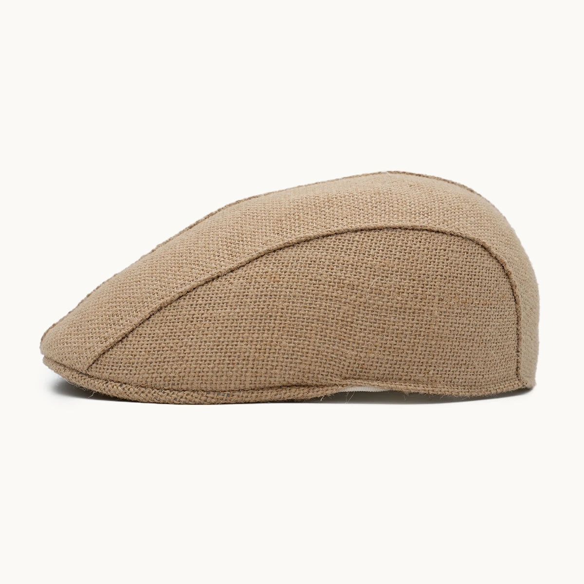 gorra yute natural vista lateral